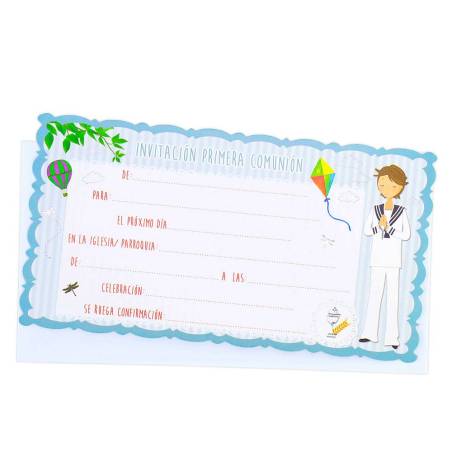Invitación de comunión de niño - Invitaciones De Comunión
