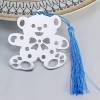 Marcapáginas con forma de osito para bautizo - Detalles para bautizo