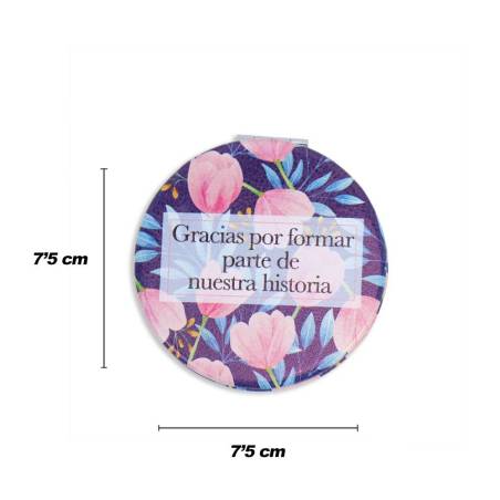 Espejo con frase Recuerdo de boda para invitados - Inicio