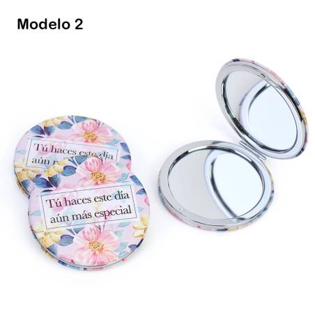 Espejo con frase Recuerdo de boda para invitados - Inicio