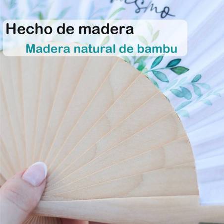 Abanico con frase especial Detalle de boda 21 cm - Detalles de boda Abanicos