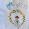 Bolsa de comunión orla flores Regalos de comunión - Envoltorio Regalo de comunión