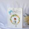 Bolsa de comunión orla flores Regalos de comunión - Envoltorio Regalo de comunión