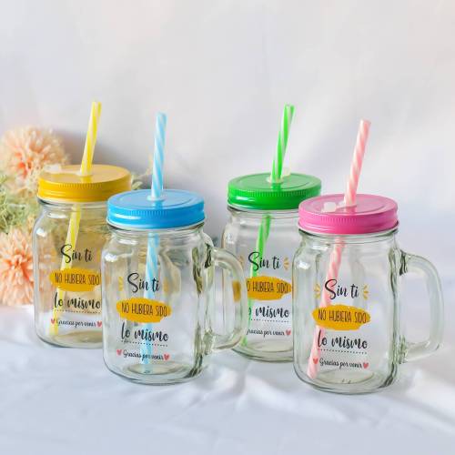 Jarra de cristal para regalo de boda “Sin ti no hubiera sido lo mismo” - Detalles De Boda