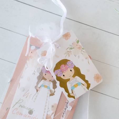 Marcapáginas con imán Comunión de niña - Detalles comunión unisex