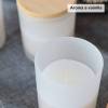 Vela aromática con tapa de madera para bautizo - Detalles De Bautizo Para Mujeres