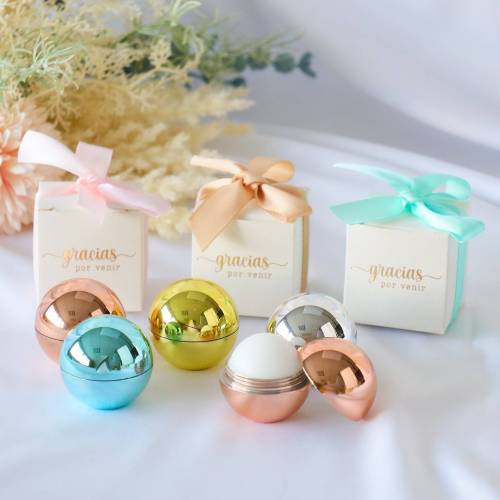 Bola de bálsamo de vainilla Detalle de comunión para mujeres - Detalles De Comunión Para Mujeres