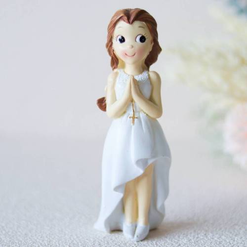 Figura tarta de comunión Niña rezando - Figuras Tarta Comunión