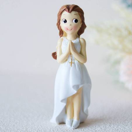 Figura tarta de comunión Niña rezando - Figuras Tarta Comunión