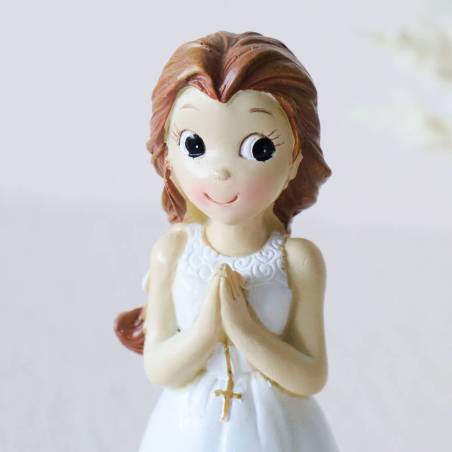 Figura tarta de comunión Niña rezando - Figuras Tarta Comunión