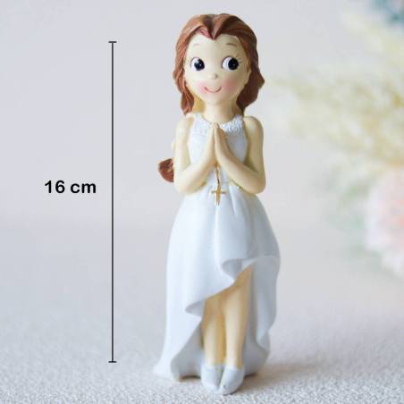 Figura tarta de comunión Niña rezando - Figuras Tarta Comunión