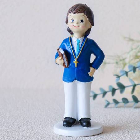 Figura tarta de comunión Niño con libro - Figuras Tarta Comunión