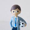 Figura tarta de comunión Niño con pelota de fútbol - Figuras Tarta Comunión