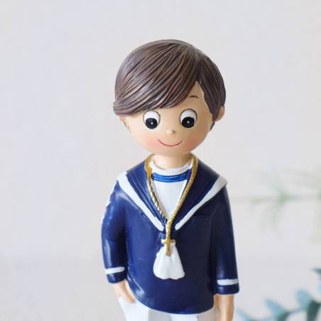 Figura tarta de comunión Niño marinero azul - Figuras Tarta Comunión