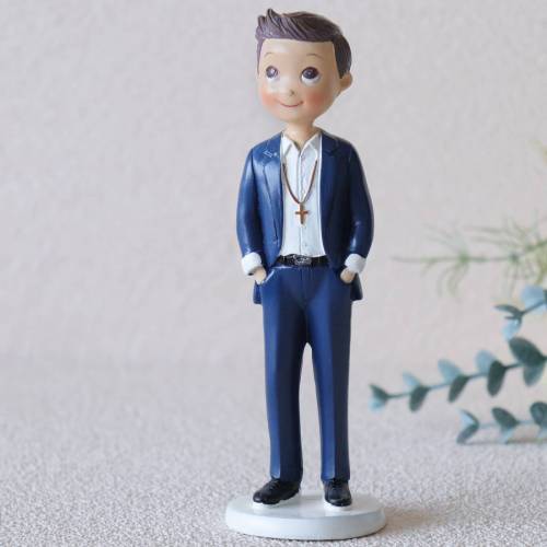 Figura tarta de comunión Niño con pelo en cresta - Figuras Tarta Comunión