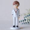 Figura tarta de comunión Niño con traje de marinero blanco - Figuras Tarta Comunión