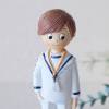 Figura tarta de comunión Niño con traje de marinero blanco - Figuras Tarta Comunión
