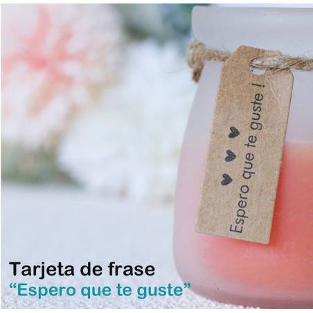 Velas con frase Detalles de comunión para invitados - Inicio