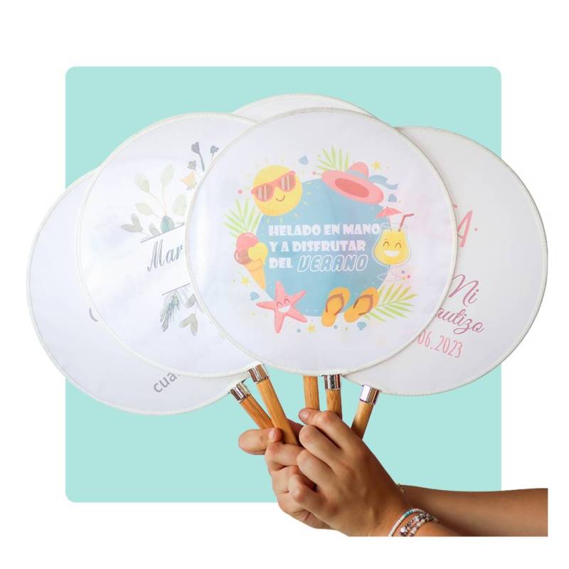 Abanicos personalizados cumpleaños