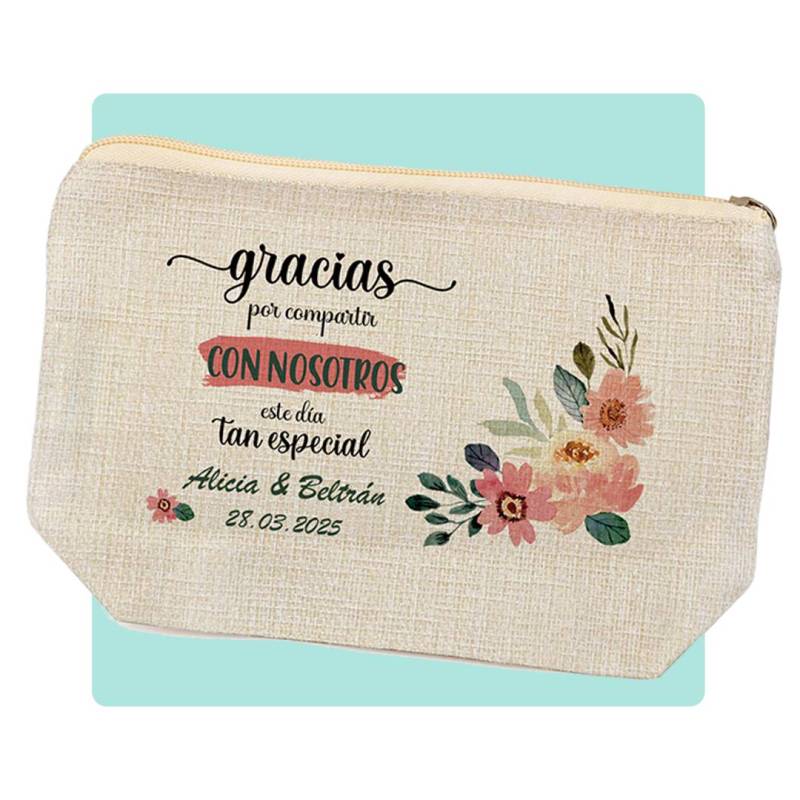 Neceser personalizado boda