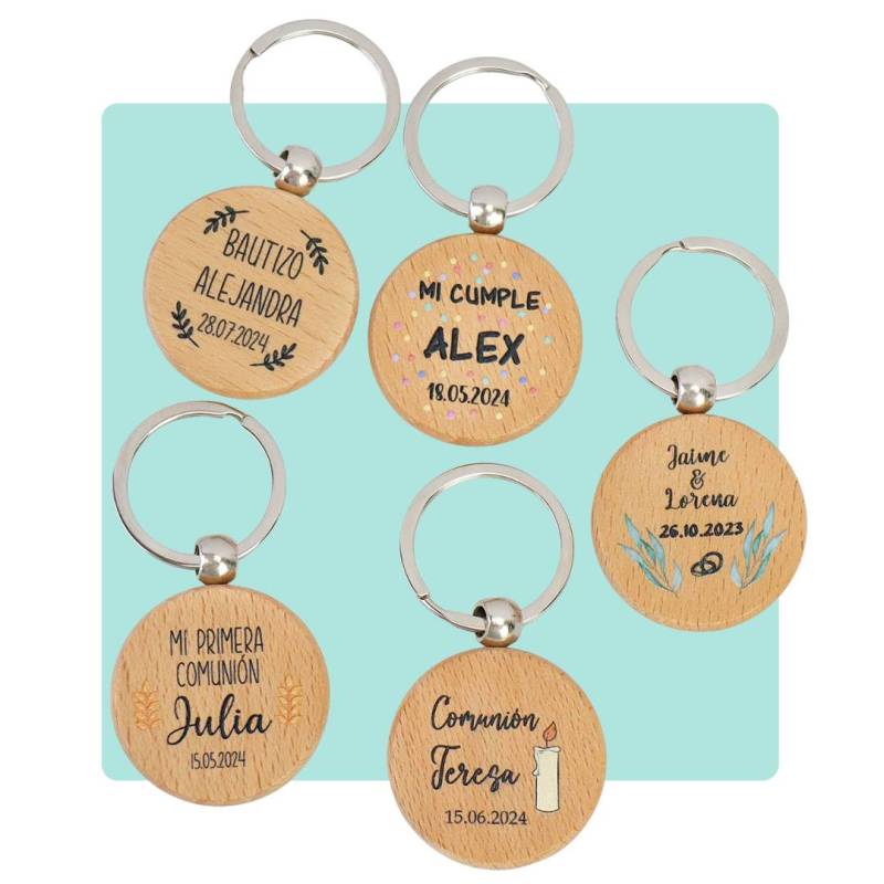 Llaveros personalizados comunión
