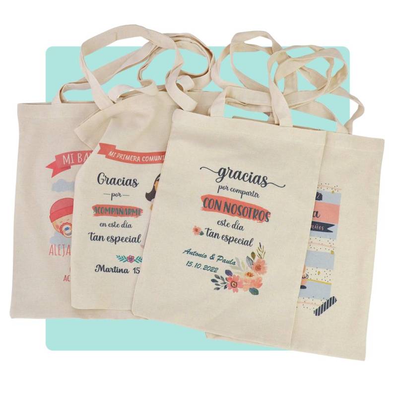 Bolsas de tela personalizadas comunión